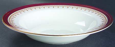 Durham Maroon (Smooth) Rim Soup Bowl