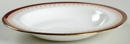 Durham Maroon (Smooth) Large Rim Soup Bowl