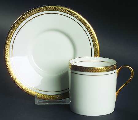 Elizabeth (Smooth) Flat Demitasse Cup & Saucer Set