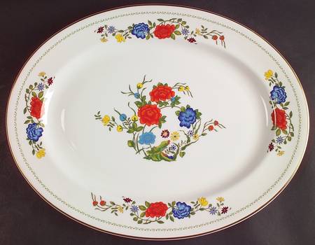 Famille Rose 16" Oval Serving Platter