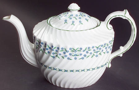 Forget Me Not Teapot & Lid