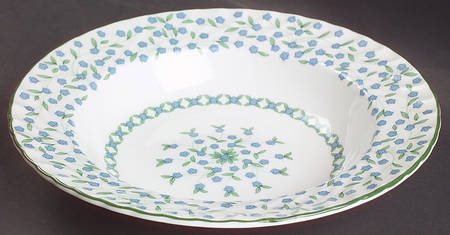 Forget Me Not Rim Soup Bowl