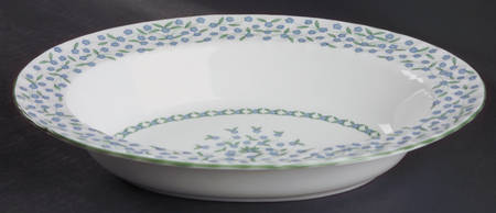 Forget Me Not 10" Oval Vegetable Bowl