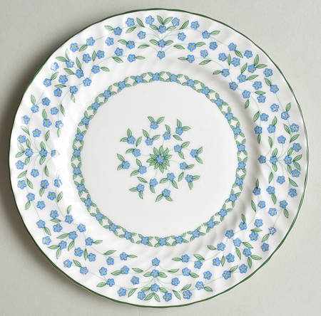 Forget Me Not Bread & Butter Plate