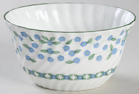 Forget Me Not Open Sugar Bowl
