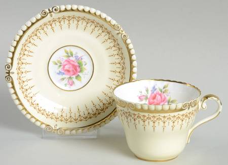 Gadroon Flat Cup & Saucer Set