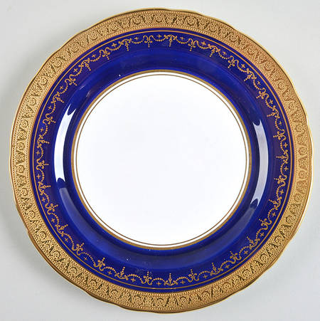 Georgian Cobalt Salad Plate
