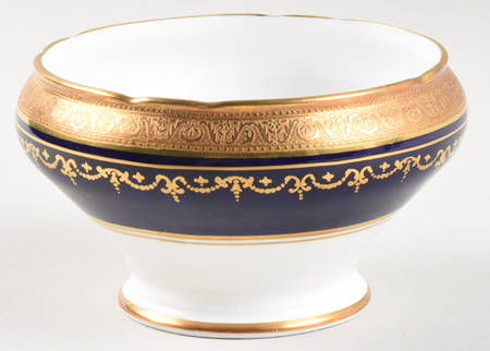 Georgian Cobalt Open Sugar Bowl