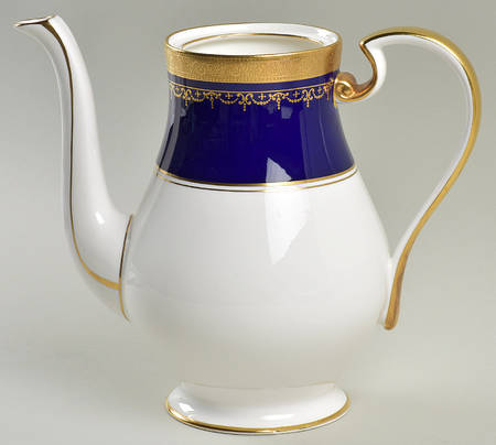 Georgian Cobalt Coffee Pot No Lid