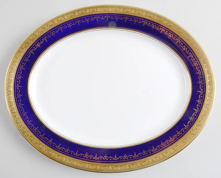 Georgian Cobalt 13" Oval Serving Platter