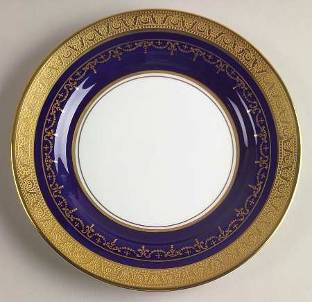 Georgian Cobalt Dessert/Pie Plate