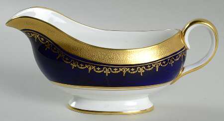 Georgian Cobalt Gravy Boat
