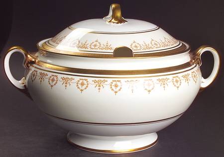 Gold Dowery Tureen &  Lid