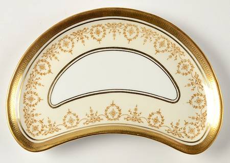 Gold Dowery Crescent Salad Plate