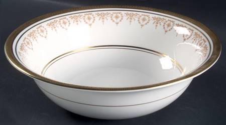 Gold Dowery 9" Salad Serving Bowl