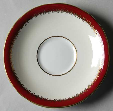 Guildhall Maroon Saucer for Footed Cup