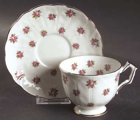 Hathaway Footed Cup & Saucer Set