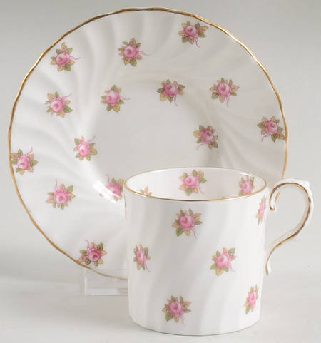 Hathaway Flat Demitasse Cup & Saucer Set