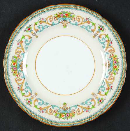 Henley (Scalloped, Yellow Trim) Bread & Butter Plate