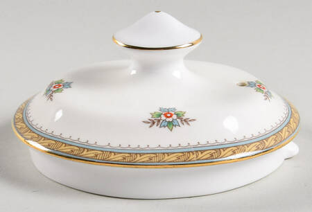 Henley (Smooth, Gold Trim, Blue Backstamp) Lid for Teapot