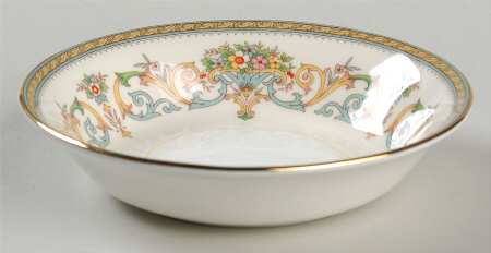 Henley (Smooth, Gold Trim, Blue Backstamp) Fruit/Dessert (Sauce) Bowl