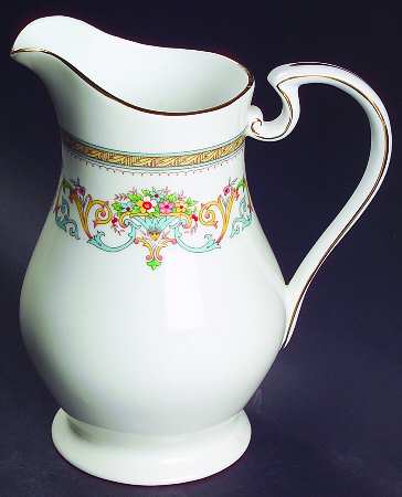 Henley (Smooth, Gold Trim, Green Backstamp) 18 Oz Pitcher