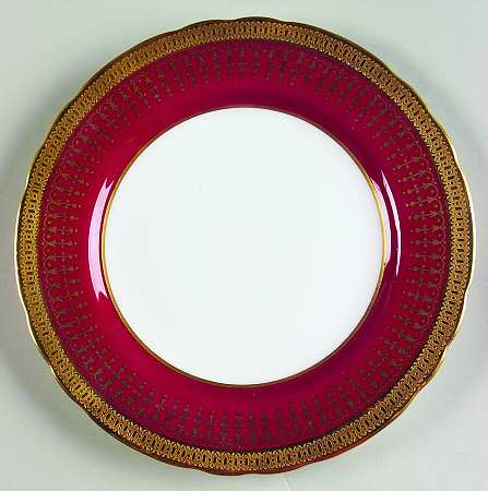 Hertford Maroon (Scalloped) Bread & Butter Plate