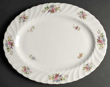 Howard Sprays 15" Oval Serving Platter by John  Aynsley & Sons