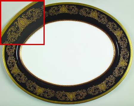Imperial Onyx (Black) 15" Oval Serving Platter