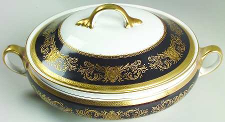 Imperial Onyx (Black) Round Covered Vegetable