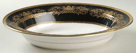 Imperial Onyx (Black) 10" Oval Vegetable Bowl