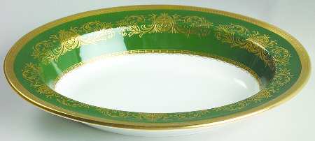 Imperial Laurel Green 10" Oval Vegetable Bowl