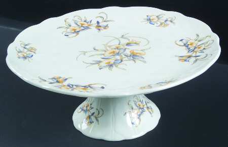 Just Orchids 10" Diameter Pedestal Cake Stand