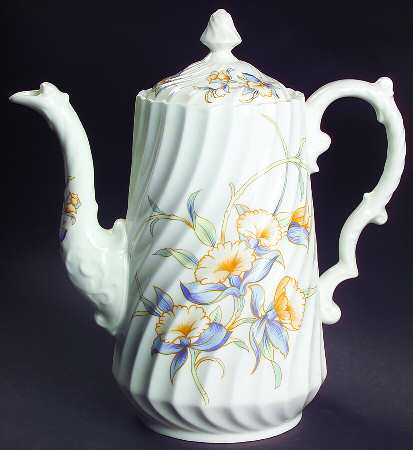 Just Orchids Coffee Pot & Lid