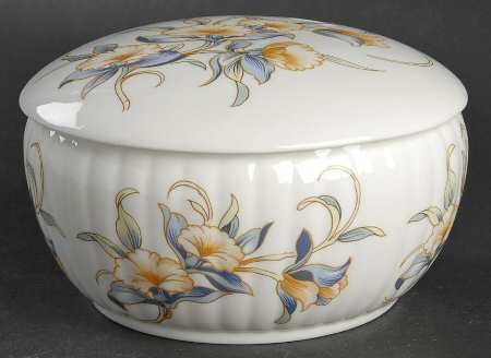 Just Orchids Round Box & Lid