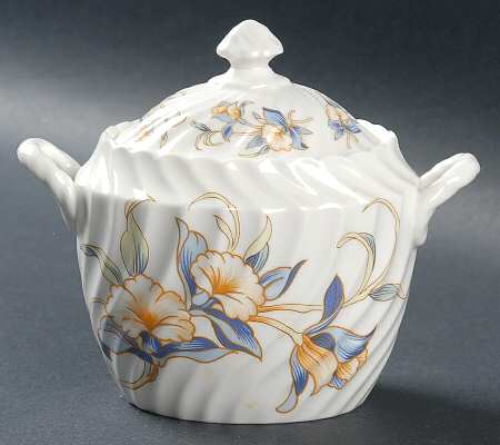 Just Orchids Sugar Bowl & Lid