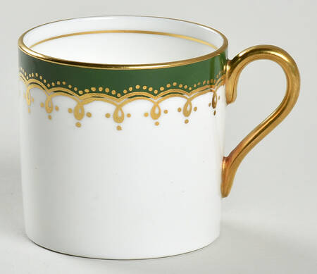 Laurette Green (Smooth) Flat Demitasse Cup