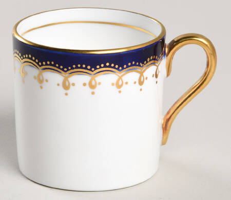 Laurette Cobalt Blue Flat Demitasse Cup