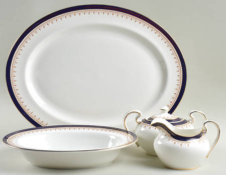 Leighton Cobalt (Smooth) 5 Piece Hostess Set