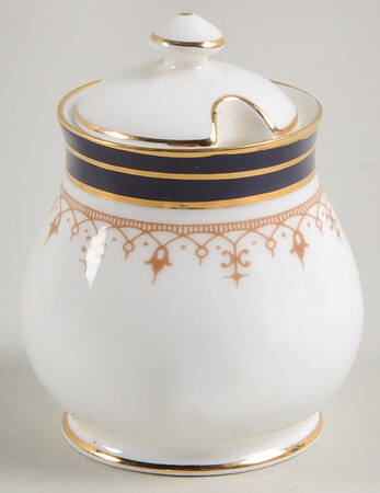 Leighton Cobalt (Smooth) Mustard Jar & Lid