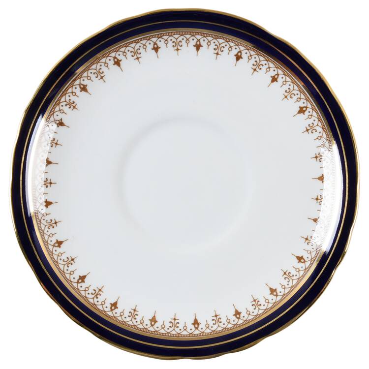 Leighton Cobalt (Smooth) Saucer for Flat Cream Soup Bowl