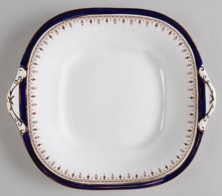 Leighton Cobalt (Smooth) Square Handled Cake Plate