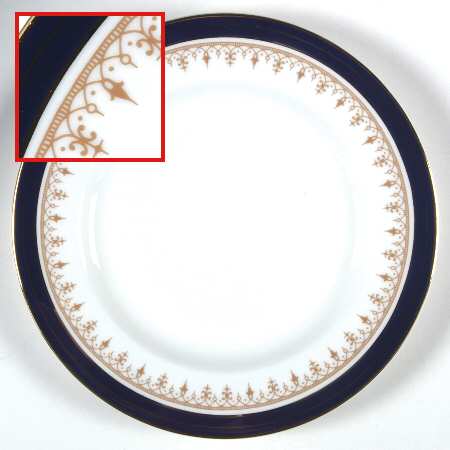 Leighton Cobalt (Smooth) Dessert/Pie Plate