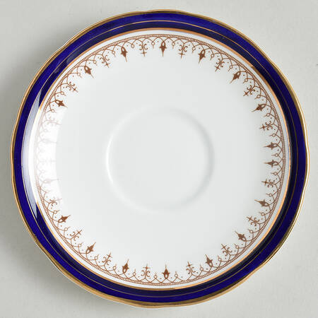 Leighton Cobalt (Scalloped) Saucer for Footed Cup
