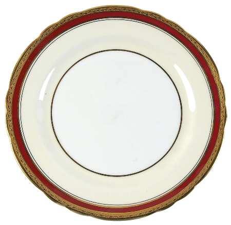 Lincoln Maroon Salad Plate