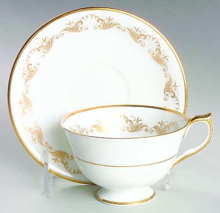 Louis XV (Smooth) Footed Cup & Saucer Set