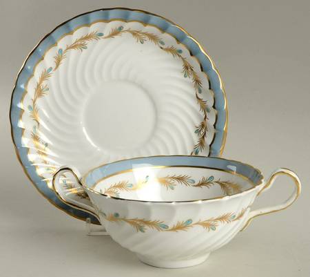 Marjorie Flat Cream Soup Bowl & Saucer Set