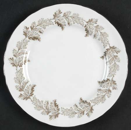 Oak Leaf Brown Bread & Butter Plate