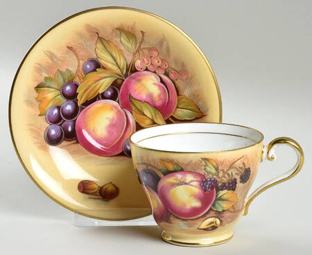 Orchard Gold Footed Cup & Saucer Set by John  Aynsley & Sons