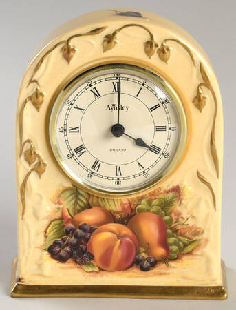 Orchard Gold Mantel Clock by John  Aynsley & Sons